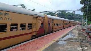 16791 Tuticorin  Palakkad Junction Palaruvi Express arriving at Kottayam Railway Station [upl. by Garald]