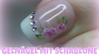 GELNÄGEL MIT SCHABLONE  Gelnagel verlängerung  Lyninails [upl. by Mintz960]