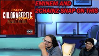 REACTION EMINEM  2CHAINZ  PHRESHER CHLORASEPTIC ORIGINAL AND REMIX [upl. by Odranar]