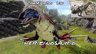 ¿Como tamear un Therizinosaurio Ark Mobile [upl. by Nylirad]