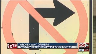 Drivers going wrong way in downtown Bakersfield on oneway streets [upl. by Merrilee]