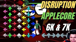 I Destroyed DISRUPTION and APPLECORE on 6K and 7K VERSIONS  FNF feat shaggy [upl. by Kulsrud567]