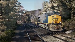 CSX 1902 leads the Clinchfield Train in Elkhorn City [upl. by Winnick]