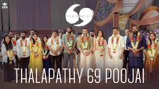 Thalapathy 69 Poojai  Thalapathy Vijay  H Vinoth  Pooja Hegde  KVN Productions [upl. by Elolcin826]