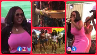 Nana Ama Mcbrown Performance Shake Vibes with Samini amp King Promise Songs at Chop Bar Experience [upl. by Tarrant]