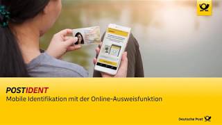 POSTIDENT durch OnlineAusweisfunktion eID per App  Deutsche Post [upl. by Jacky265]