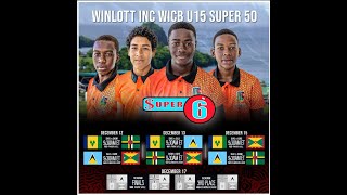 StLucia Vs Dominica Winlott Inc WICB U15 SUPER 50Cumberland [upl. by Ahsimot63]