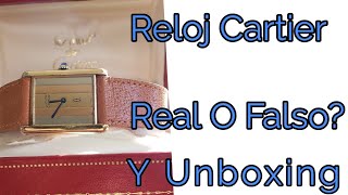 Reloj Cartier Vintage Real o Falso Y Unboxing [upl. by Atined]