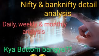 Nifty banknifty detail analysis KYA BOTTOM BANGYA  nifty and banknifty prediction for monday 11 nov [upl. by Dronski]