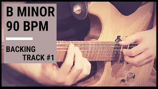 BACKING TRACK1 B MINOR 90 bpm [upl. by Nimesay261]