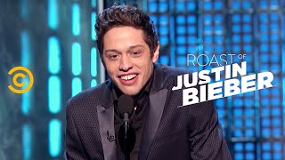 Roast of Justin Bieber  Pete Davidson  Comparing Fathers  Uncensored [upl. by Llesirg]