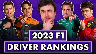 Our 2023 F1 Driver FULL SEASON Rankings 20th  1st [upl. by Aroved]