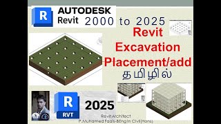 Revit excavation for foundation in tamil  Raft foundation  Revit toposolid  Revit [upl. by Anaujd]