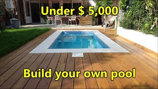 Build your own swimming pool under  5000  costs and materials [upl. by Ydnor148]