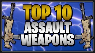 The TOP 10 Assault Weapons in Fortnite Save the World [upl. by Aleck511]