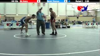 University Natls FS 84 KG  185 lbs Vic Avery vs Derek Thomas [upl. by Eiruam]