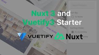 🔥 Nuxt 3  Vuetify 3 Ecommerce Website  How to integrateUse Vuetify 3 in Nuxt 3 [upl. by Leontyne]