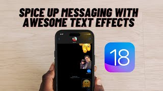 How to Add Text Effects to Messages in iOS 18 on iPhone Hindi [upl. by Niwdla]