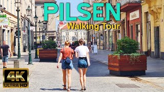 🇨🇿 Pilsen  Czech Republic  4K Walking Tour [upl. by Nrubua]