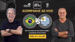 BRASIL 0 2 x 0 4 URUGUAI  Copa América  Quartas de Final  06072024  AO VIVO [upl. by Oiramaj]