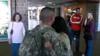 Soldier Surprises His Girlfriend at Airport [upl. by Ecnerewal100]