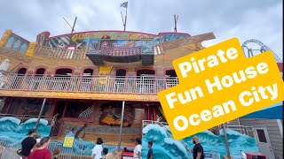 Golden Galleon Playlands Castaway Cove Pirate Fun House walk thru attraction  Ocean City New Jersey [upl. by Tallbot730]