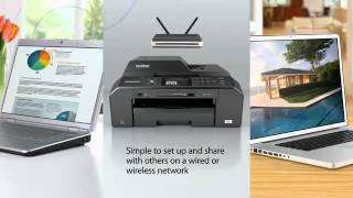 Brother MFCJ5910DW A3 Professional AllinOne Inkjet Printer ACTIE [upl. by Dionisio693]