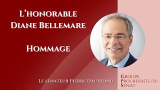 Le sénateur Dalphond rend hommage à la sénatrice Bellemare  10 octobre 2024 source française [upl. by Hanford]