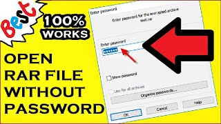 How to Open a RAR File without Password  With Demo  Educational Purpose [upl. by Stanislaw162]