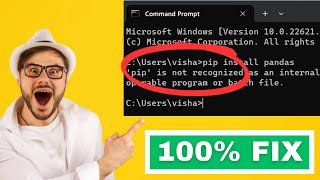 PIP is not recognized as an internal or external command SOLVED [upl. by Helbonnah]