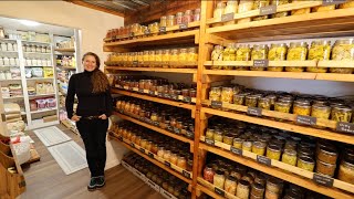 One Years Worth of Food  GIANT Pantry Tour  1600 Jars [upl. by Ofori425]