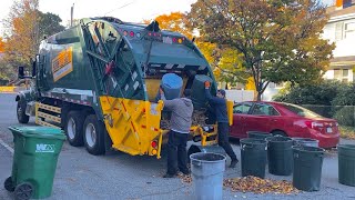 Peterbilt 567 McNeilus XC Rearloader Yardwaste Truck [upl. by Aliuqahs]