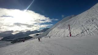 Alpe DHuez  Marcels Farm my last run a smooth blue run down into the village [upl. by Boesch127]