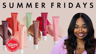 Summer Fridays Lip Butter Balm Review and Swatches I Birthday Cake [upl. by Pevzner]