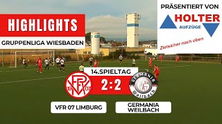 GL VfR 07 Limburg  Germania Weilbach 22  HIGHLIGHTS  14Spieltag [upl. by Potter]