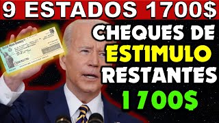 MUY BUENAS NOTICIAS HASTA 1700 CHEQUES DE ESTIMULO ESTATALES PARA LOS RESIDENTES IRS AVISA [upl. by Lilith]