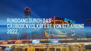 Gäubodenvolksfest Straubing Rundgang 2022 [upl. by Annia529]