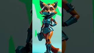 FNAF New Fox Girl 🎯 shorts fnaf foxy [upl. by Pietrek]