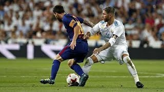 Lionel Messi vs Sergio Ramos ● Magic Dribbling Skills vs Brutal Fouls amp Horror Tackles [upl. by Tessil356]