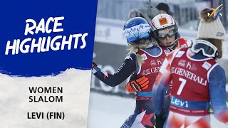 Highlights Women Slalom 2 Levi 2023  Audi FIS Alpine World Cup 2324 [upl. by Broderic]