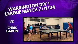 Neil Myatt vs Chris Garfin  Warrington Div 1 League Match  71124 [upl. by Cowen]