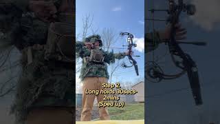 Become a better bow hunter with these practice tips bowhunting ghilliesuit hunting archery [upl. by Eldwon]