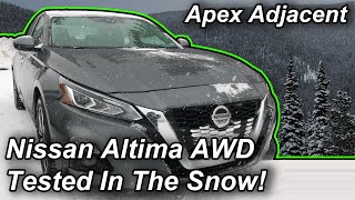 Nissan Altima AWD  Driven on Snow and Ice at the 2020 Colorado Winter Driving Encounter  In 4K [upl. by Colin]