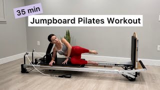 Pilates Reformer Workout Jumpboard  35 min  Full Body [upl. by Ahcorb]