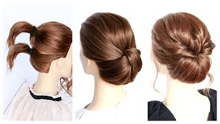 7 Easy Updos for Short to Medium Hair [upl. by Narton335]