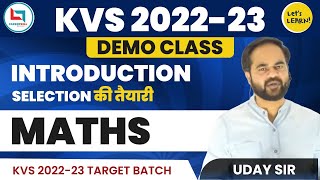 KVS 202223 Target Batch  Maths IntroductionDemo Class by Uday Sir [upl. by Eecyac]