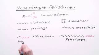 UNGESÄTTIGTE FETTSÄUREN  Chemie  Organische Verbindungen – Eigenschaften und Reaktionen [upl. by Monah593]