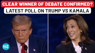 Trump Vs Kamala Debate Winner Out Latest Poll Gives 5Point Lead To…  US Elections 2024  US News [upl. by Tletski44]