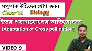 Adaptation of Cross pollination in angiosperms  Bengaliইতর পরাগ যোগের কৌশলClass12WBCHSE [upl. by Ithnan]