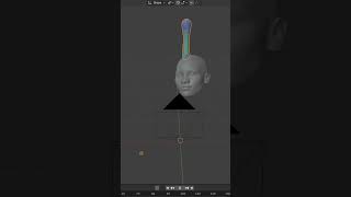 Head tracking  fluid simulation in blender – KeenTools FaceTracker addon b3d vfx simulation [upl. by Shu]